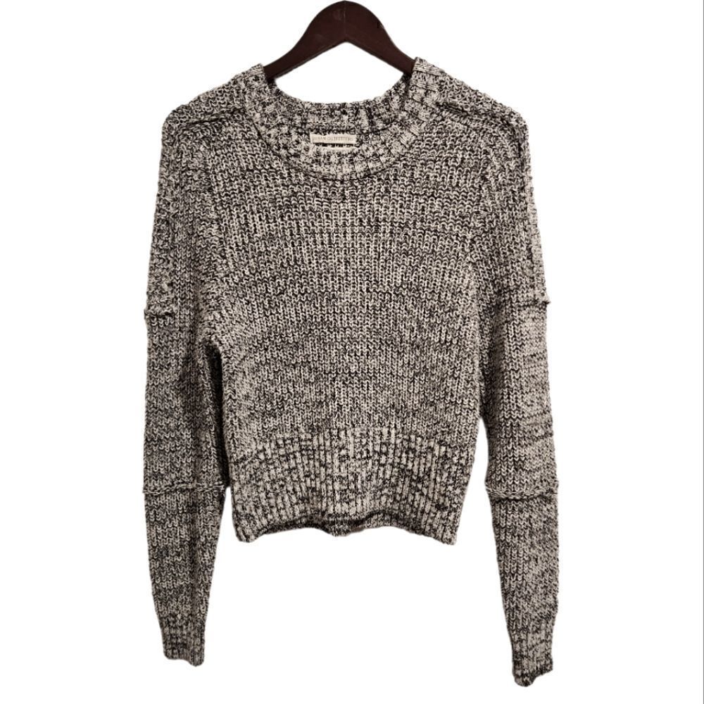 UrbanβOutfittersβChunkyΒ KnitβSweaterβMediumβBlackβWhiteβGreyβLongsleeveβPullover